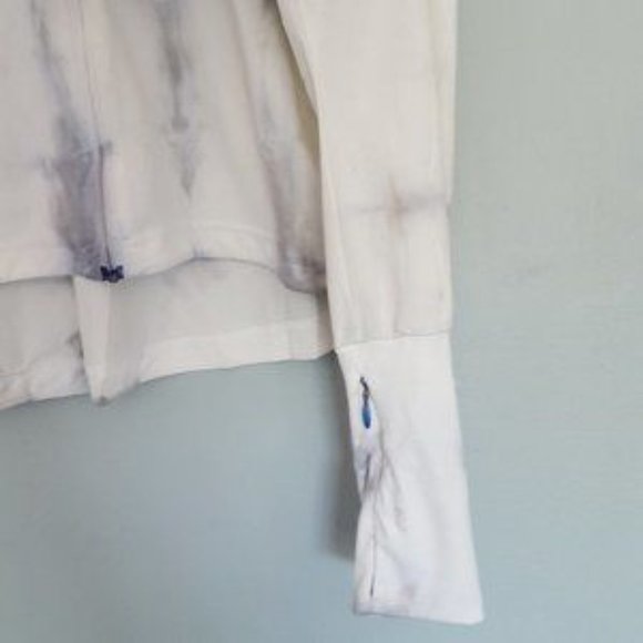 Adidas Cropped Hooded Jacket Custom Tie Dye Shibori Size Small - Picture 4 of 8